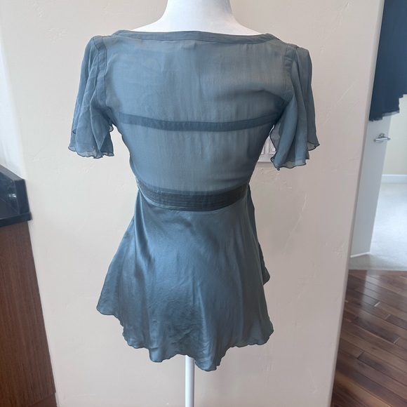 Stella mccartneyx HM green silk top - Picture 4 of 7